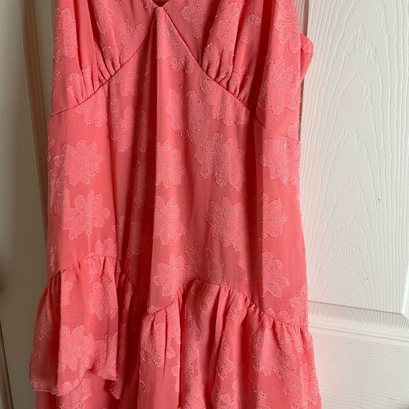 Women's Triangle Cup Tiered Mini Skater Dress - Wild Fable Pink Size large - Picture 4 of 10